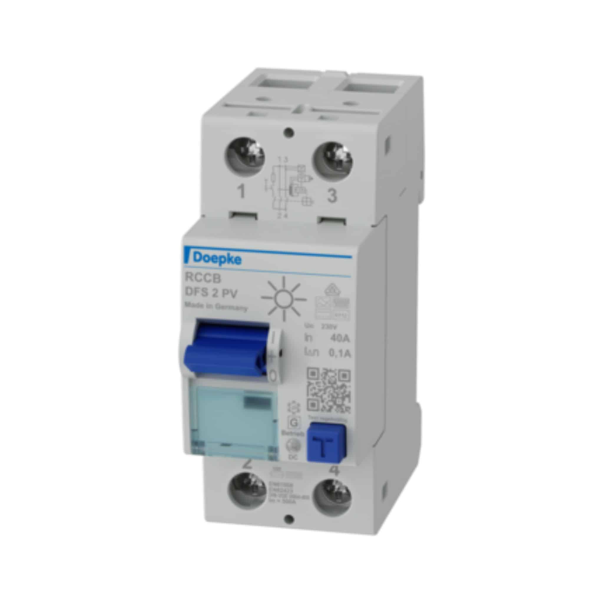 residual current circuit-breaker DFS 2 040-2/0,10-PV